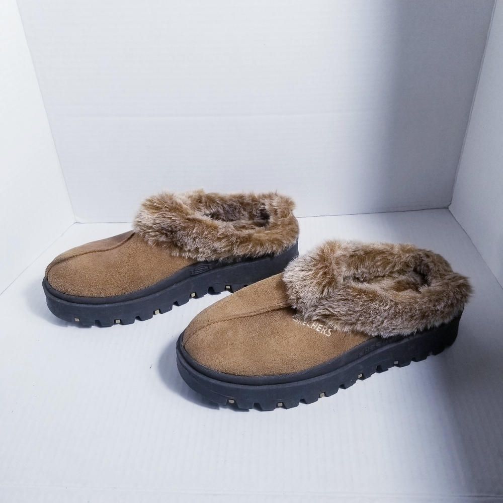SKECHERS WOMEN'S SHINDIGS FORTRESS CLOG CHESTNUT SIZE 8.5 - Picture 9 of 9